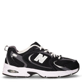 530 sneaker in ecopelle e tessuto nero | Boscaini Scarpe