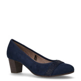 Décolleté in tessuto navy - Decollete | Boscaini Scarpe