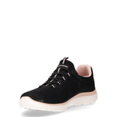 Summits Artistry Chic sneaker slip on in tessuto nero rosa | Boscaini Scarpe