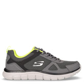 Track Bucolo sneaker in tessuto ed ecopelle grigio lime - Sneakers Uomo | Boscaini Scarpe