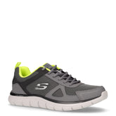 Track Bucolo sneaker in tessuto ed ecopelle grigio lime - Sneakers Uomo | Boscaini Scarpe