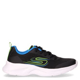 Dynamatic Voronox sneaker in tessuto ed ecopelle ragazzo nero blu lime - SKECHERS | Boscaini Scarpe