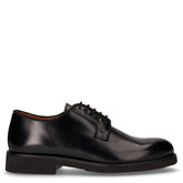 Stringata in pelle nero | Boscaini Scarpe