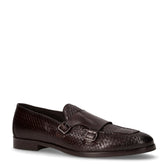 Mocassino in pelle con fibbie castagno - Mocassini Uomo | Boscaini Scarpe