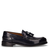 Mocassino in pelle con nappine blu - Mocassini Uomo | Boscaini Scarpe