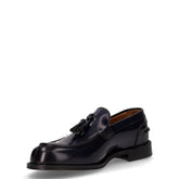 Mocassino in pelle con nappine blu | Boscaini Scarpe