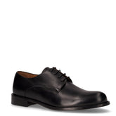 Stringata in pelle nero | Boscaini Scarpe