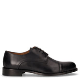 Stringata in pelle nero | Boscaini Scarpe