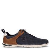 Scarpa sportiva in ecopelle blu marrone - Sneakers Uomo | Boscaini Scarpe