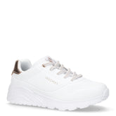 Uno Lite Metallic Mode sneaker in ecopelle ragazza bianco - SKECHERS | Boscaini Scarpe