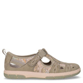 Sandalo in tessuto salvia - Sandali Donna | Boscaini Scarpe