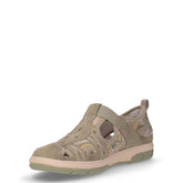 Sandalo in tessuto salvia | Boscaini Scarpe