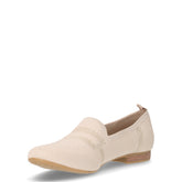 Mocassino in tessuto beige oro | Boscaini Scarpe