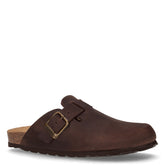 Sara ciabatta in pelle mogano - Mules | Boscaini Scarpe