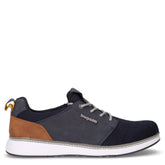 Stringata sportiva in ecopelle e tessuto blu scuro - BUGATTI | Boscaini Scarpe