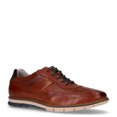 Stringata sportiva in pelle cognac - BUGATTI | Boscaini Scarpe