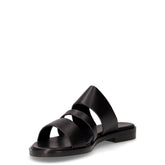 Ciabatta in pelle nero | Boscaini Scarpe