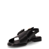Sandalo in pelle nero | Boscaini Scarpe
