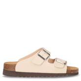 Hola ciabatta in ecopelle con platform beige - GRUNLAND | Boscaini Scarpe