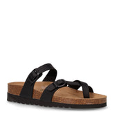 Hola ciabatta infradito in ecopelle nero - GRUNLAND | Boscaini Scarpe