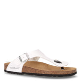 Sara ciabatta infradito in ecopelle bianco - GRUNLAND | Boscaini Scarpe
