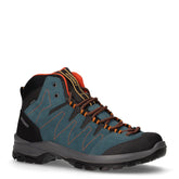 Scarpa da tekking in pelle e tessuto petrolio - Scarpe Trekking Uomo | Boscaini Scarpe
