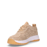 Sneaker in tessuto beige | Boscaini Scarpe