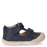 Puffy sandalo in pelle bambino navy | Boscaini Scarpe