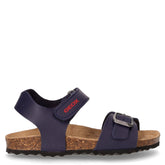 Chalki sandalo in ecopelle bambino navy rosso - Sandali Bambino | Boscaini Scarpe