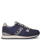 Sneaker in ecopelle e tessuto blu marino | Boscaini Scarpe