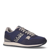 Sneaker in ecopelle e tessuto blu marino | Boscaini Scarpe