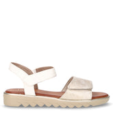 Sandalo in ecopelle bianco oro | Boscaini Scarpe