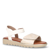 Sandalo in ecopelle bianco oro | Boscaini Scarpe