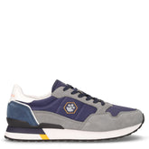 Wilson sneaker in pelle e tessuto grigio navy blu | Boscaini Scarpe