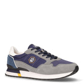 Wilson sneaker in pelle e tessuto grigio navy blu | Boscaini Scarpe