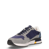 Wilson sneaker in pelle e tessuto grigio navy blu | Boscaini Scarpe