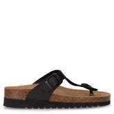 Hola ciabatta infradito in ecopelle nero - GRUNLAND | Boscaini Scarpe