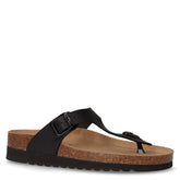 Hola ciabatta infradito in ecopelle nero - GRUNLAND | Boscaini Scarpe