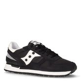 Shadow Original sneaker in pelle e tessuto nero - SAUCONY | Boscaini Scarpe