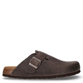 Bobo ciabatta in pelle antracite | Boscaini Scarpe