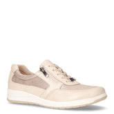 Sneaker in pelle e tessuto perla | Boscaini Scarpe