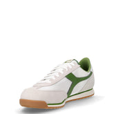 Cross sneaker in pelle e tessuto bianco palma | Boscaini Scarpe