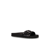 Sara ciabatta in ecopelle con borchie nero - GRUNLAND | Boscaini Scarpe
