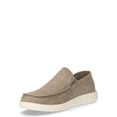 Mocassino casual in tessuto taupe | Boscaini Scarpe