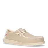 Wally stringata casual in tessuto off white - HEY DUDE | Boscaini Scarpe