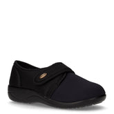 Pantofola in tessuto con strappo nero - Comfort Donna | Boscaini Scarpe