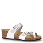 Ciabatta infradito in ecopelle con zeppa bianco - VALLEVERDE | Boscaini Scarpe