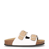 Ciabatta aperta in ecopelle sabbia bianco - VALLEVERDE | Boscaini Scarpe