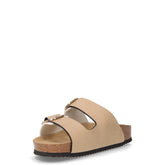 Ciabatta aperta in ecopelle sabbia bianco | Boscaini Scarpe