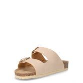 Ciabatta aperta in ecopelle sabbia | Boscaini Scarpe